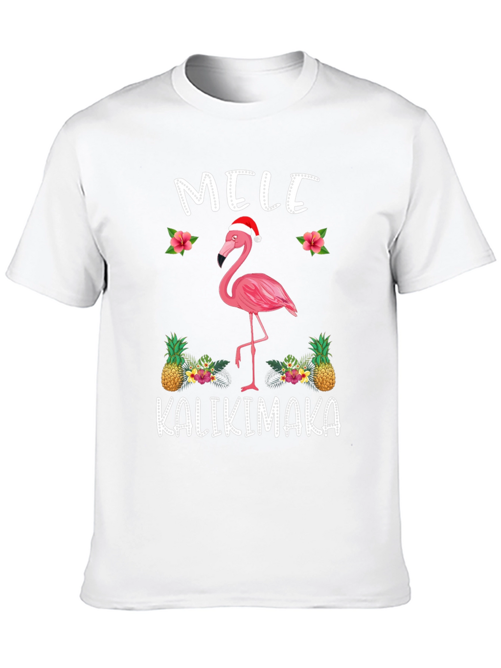 Mele Kalikimaka Flamingo Christmas T-Shirt