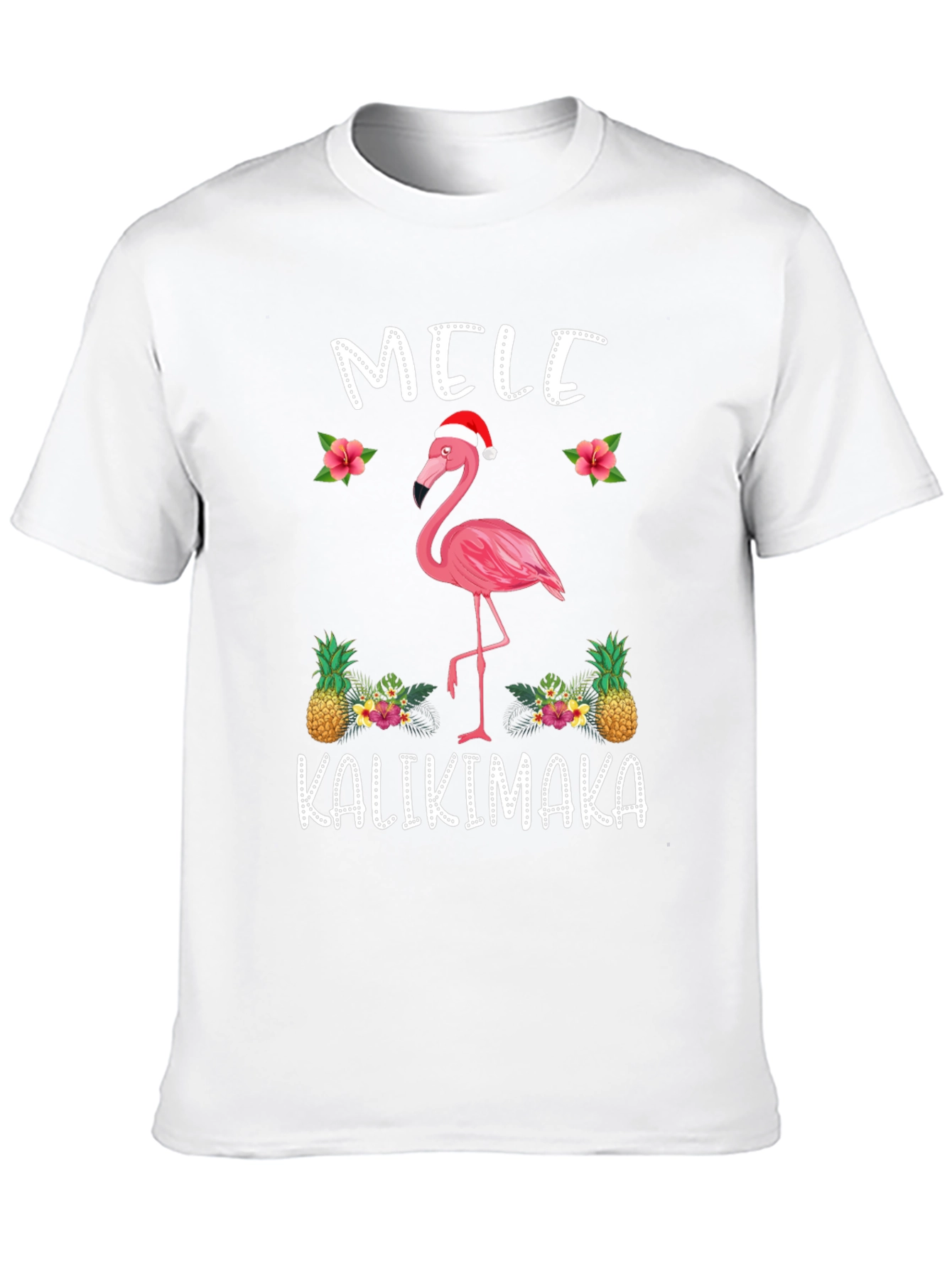 Mele Kalikimaka Flamingo Christmas T-Shirt