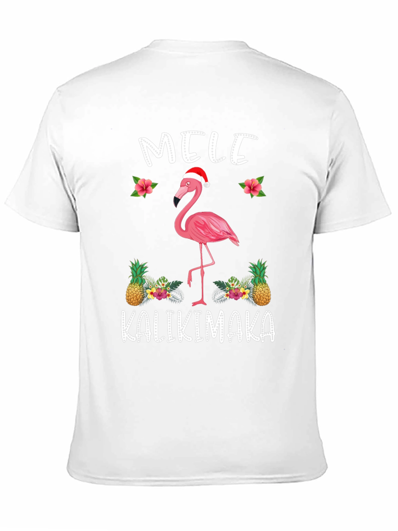 Mele Kalikimaka Flamingo Christmas T-Shirt
