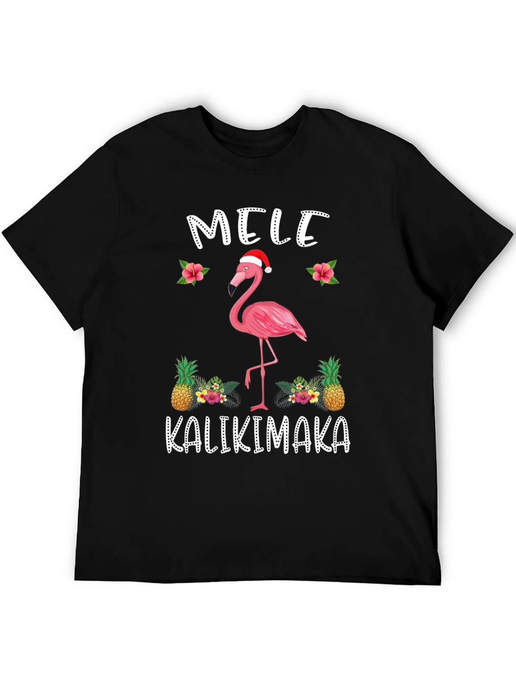 Mele Kalikimaka Flamingo Christmas T-Shirt