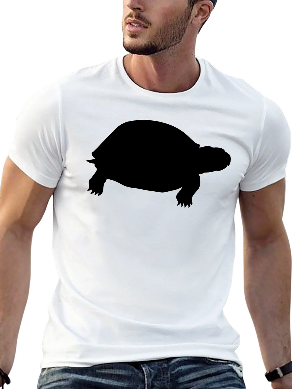 Turtle Silhouette Graphic Tee - Classic Fit