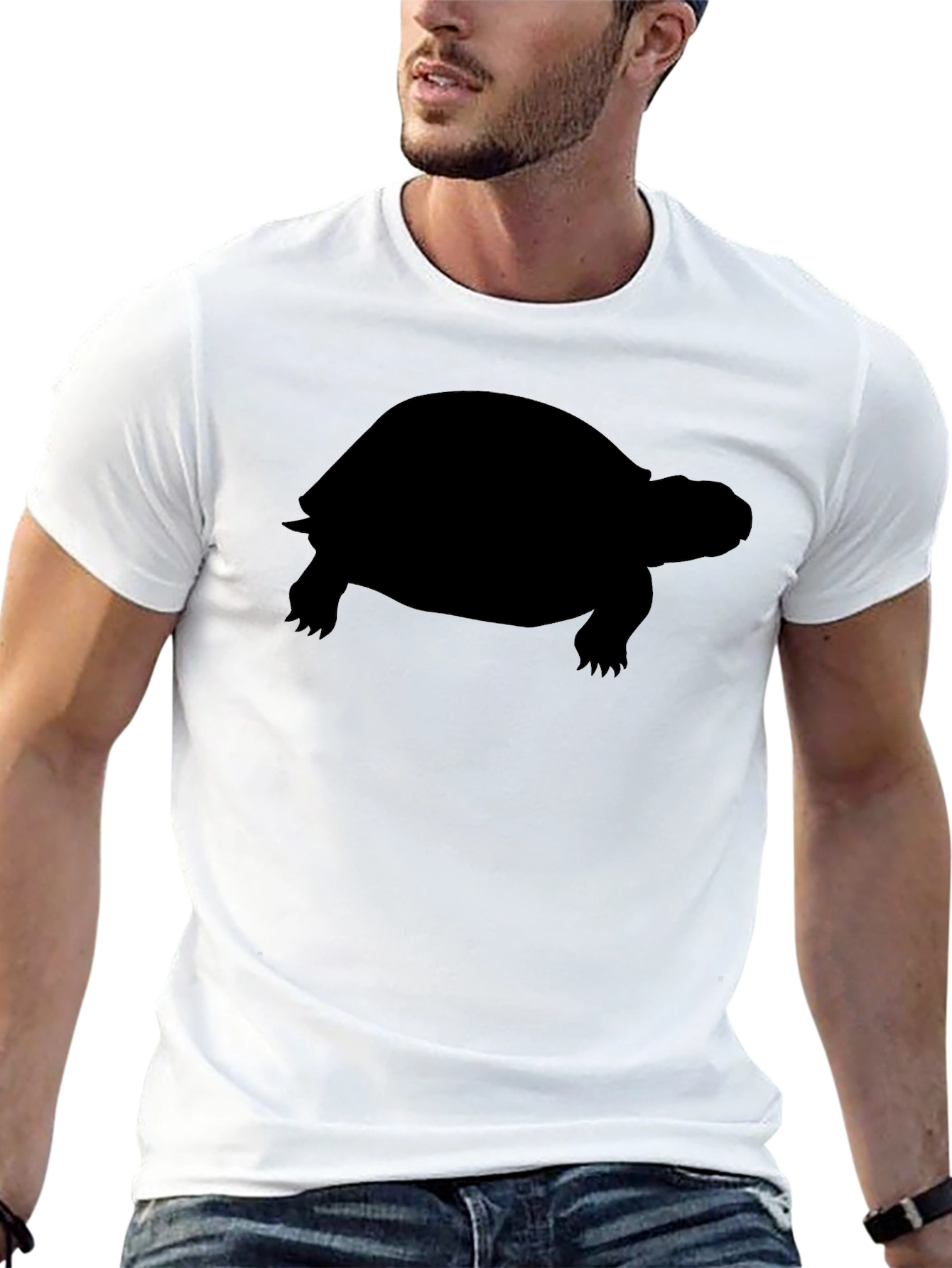 Turtle Silhouette Graphic Tee - Classic Fit