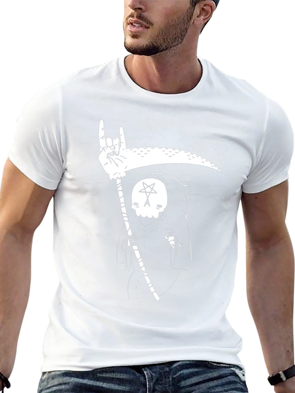 Grim Reaper Rock On T-Shirt