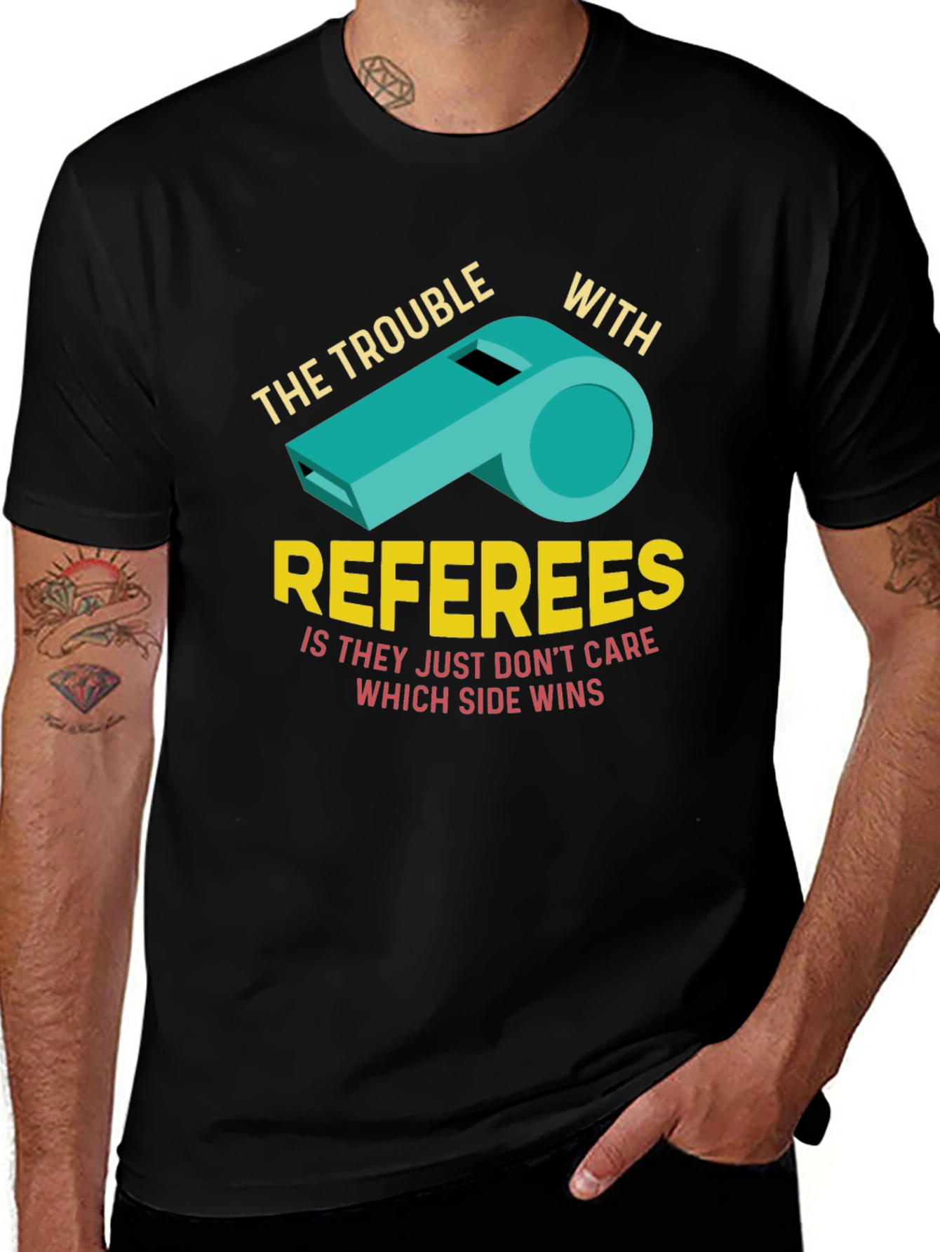 The Trouble With Referees Funny T-Shirt