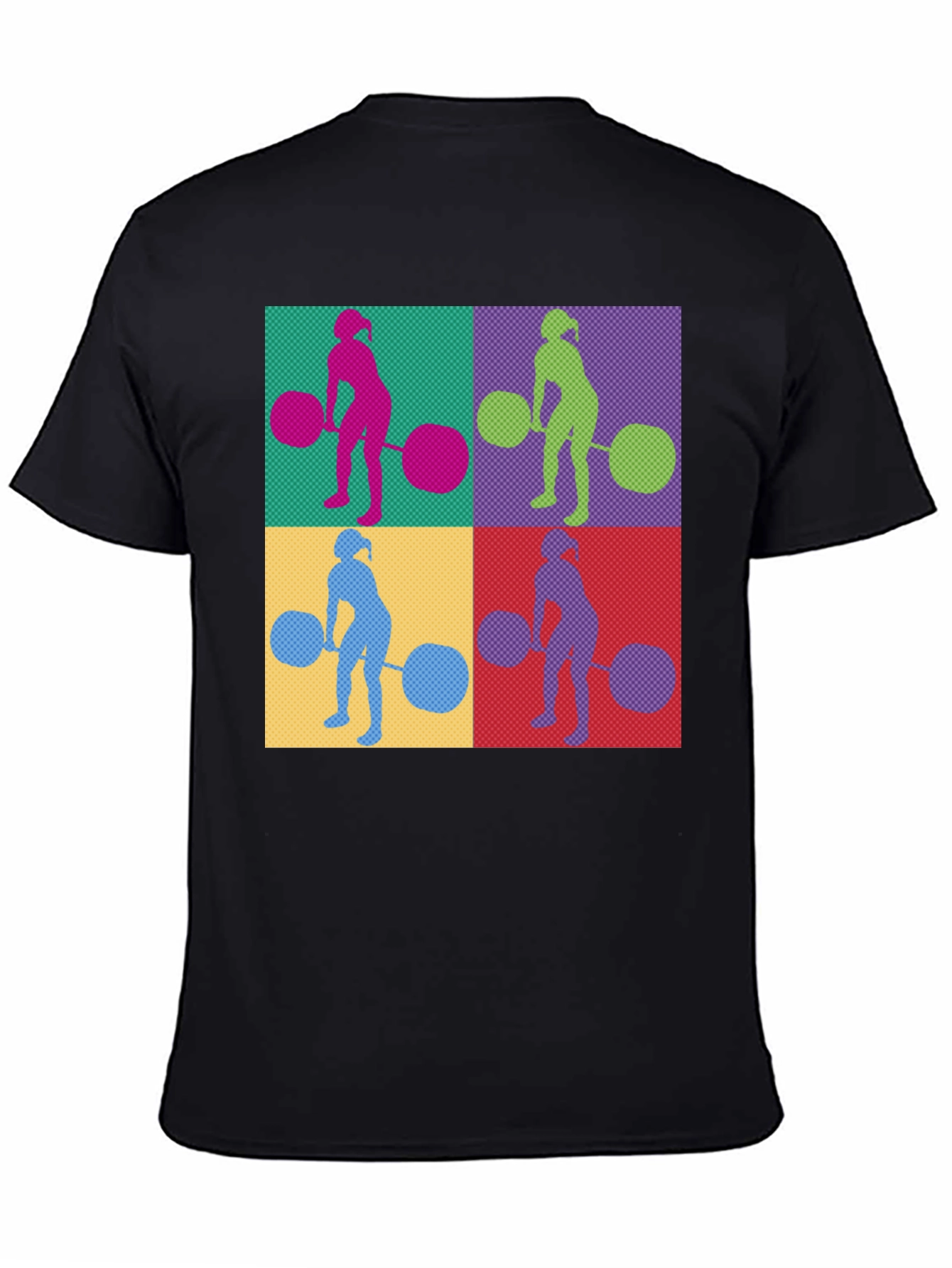 Weightlifting Woman T-Shirt - Retro Pop Art Style