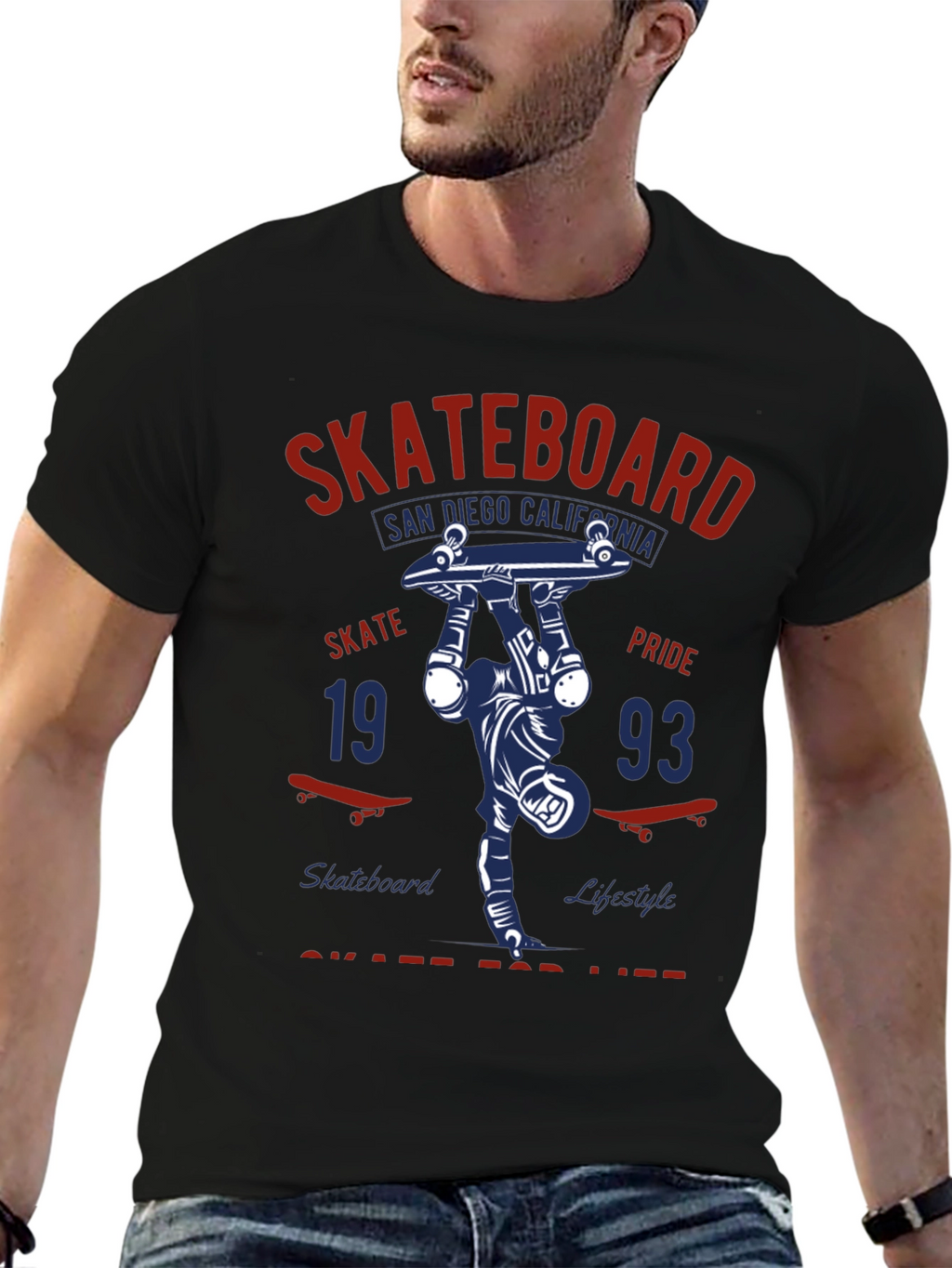 Skateboard San Diego Graphic T-Shirt