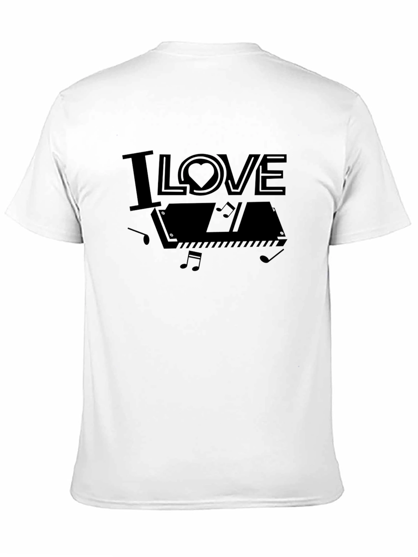 I Love Piano Graphic Tee - Musician Gift