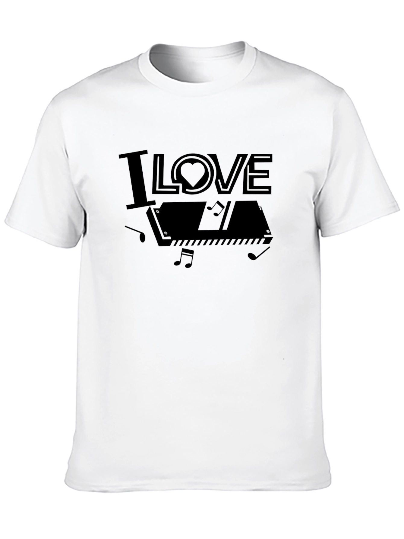 I Love Piano Graphic Tee - Musician Gift