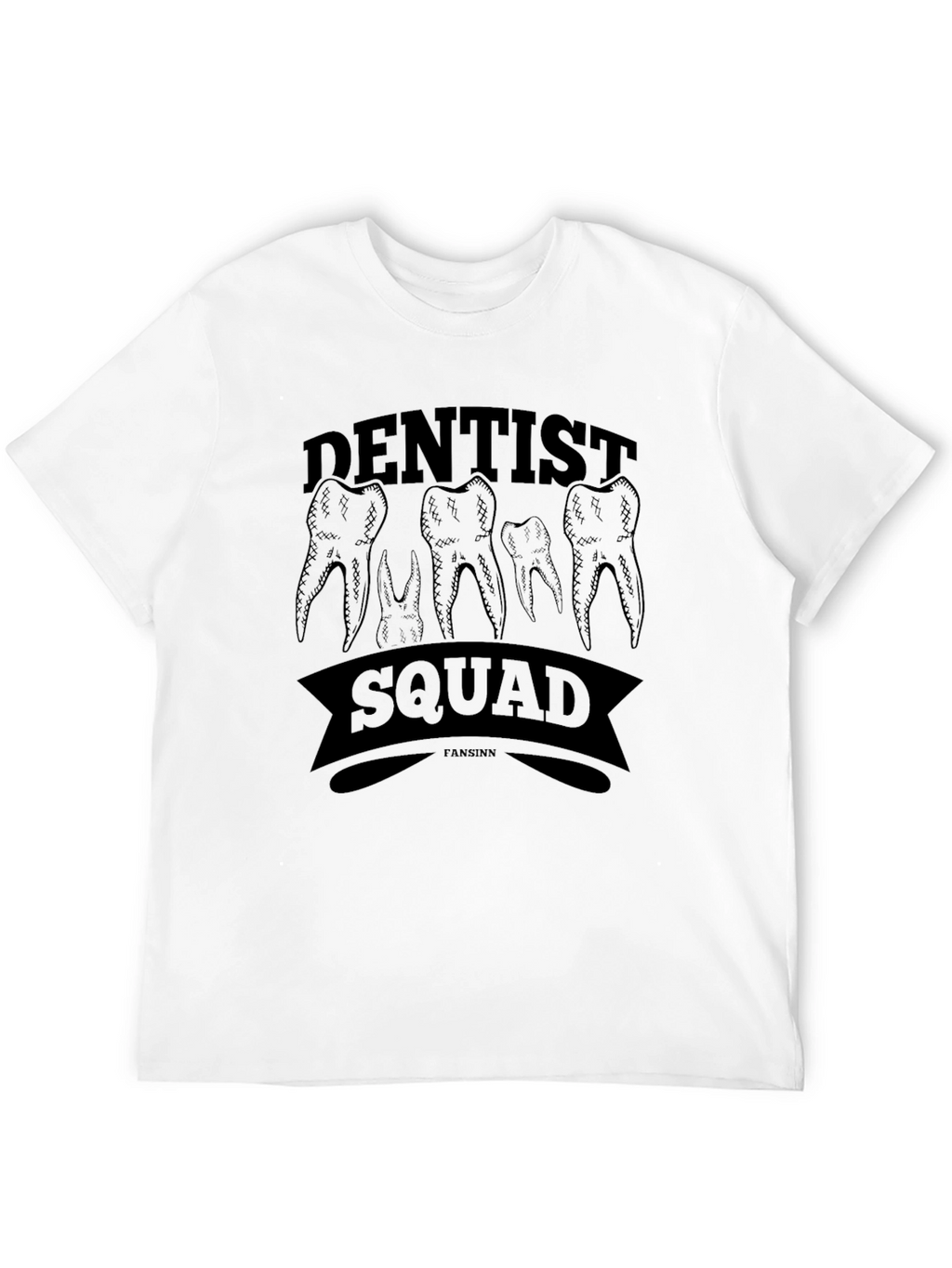 Dentist Squad Graphic T-Shirt - Black Cotton Tee