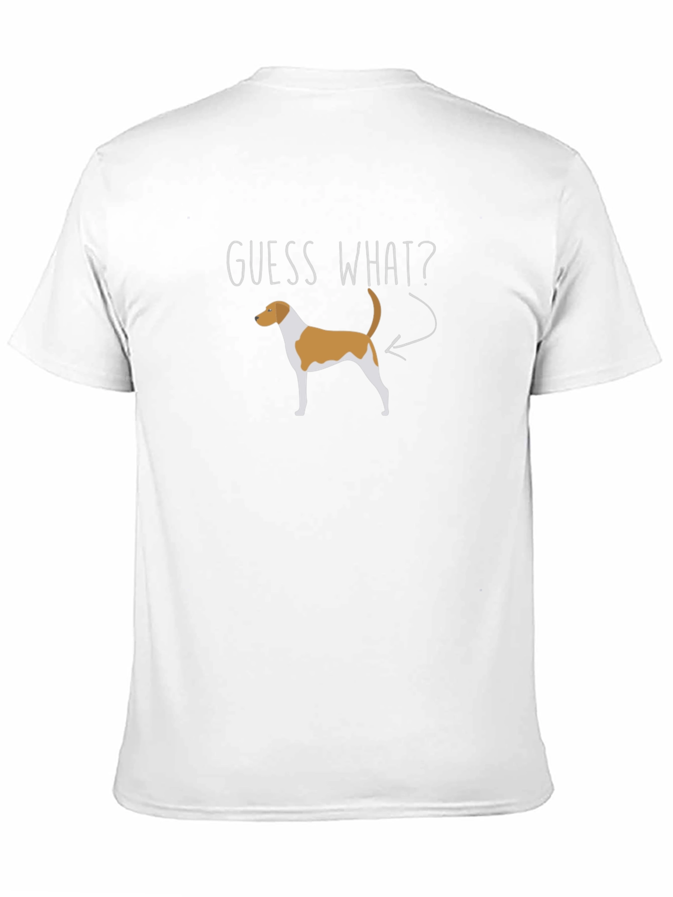 Guess What? Funny Dog Graphic T-Shirt