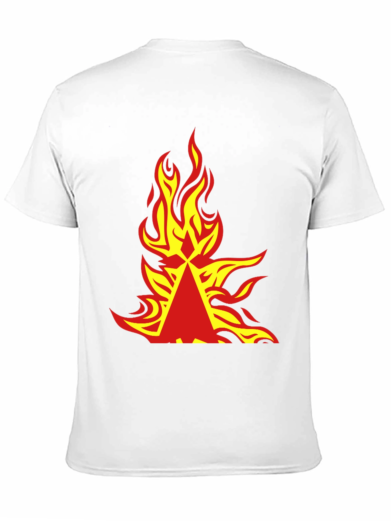 Fiery Graphic Tee - Bold Flame Design
