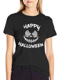Happy Halloween Graphic Tee - Mens Black T-Shirt