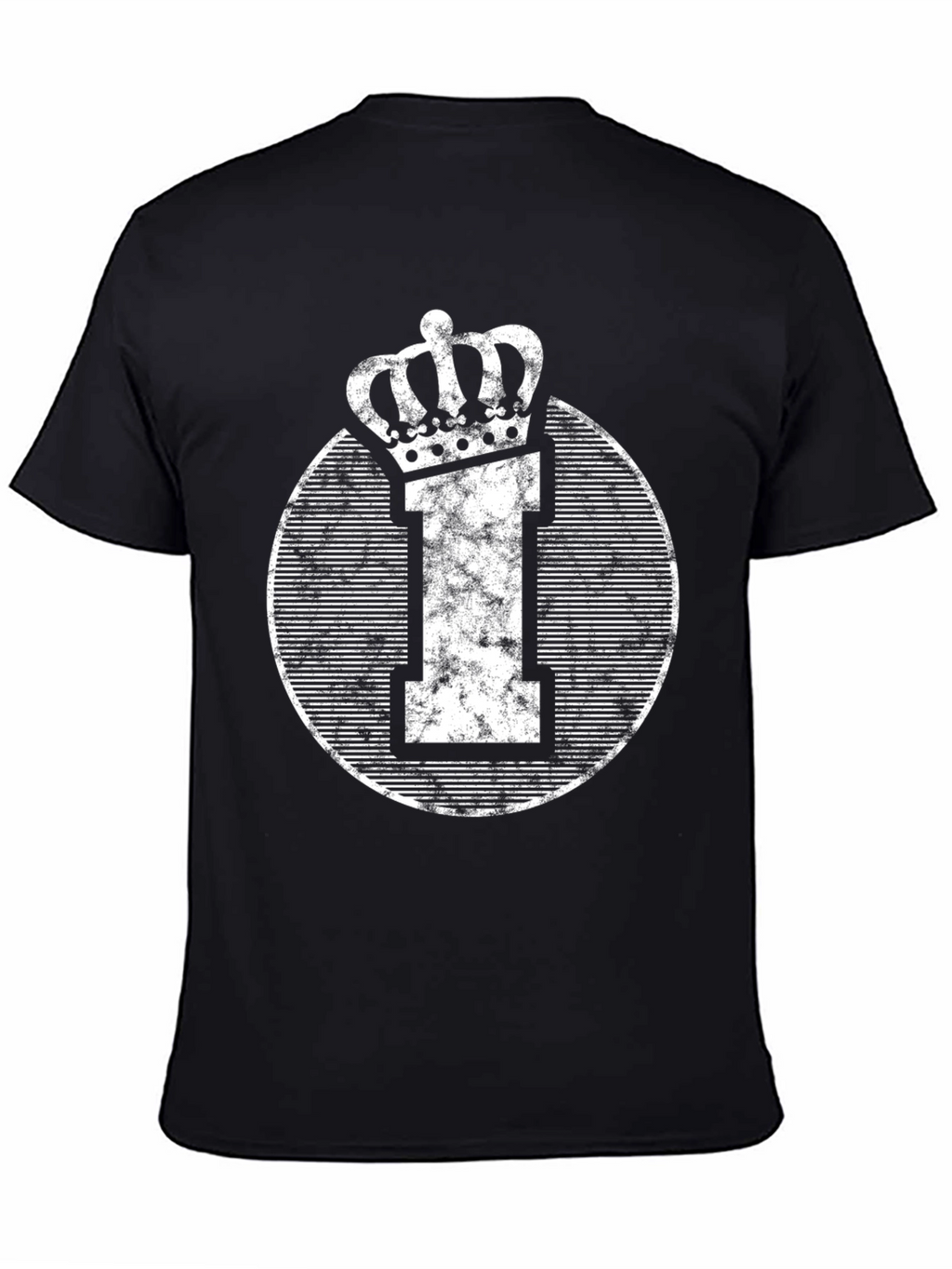 King Initial I Graphic Tee - Black
