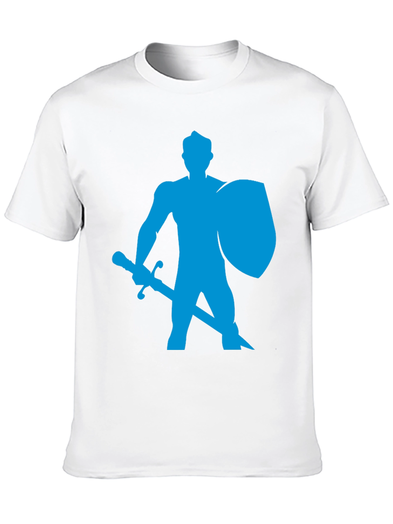 Knight Graphic Tee - Black Cotton T-Shirt