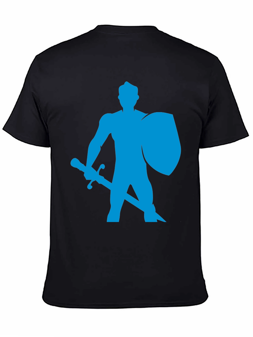 Knight Graphic Tee - Black Cotton T-Shirt