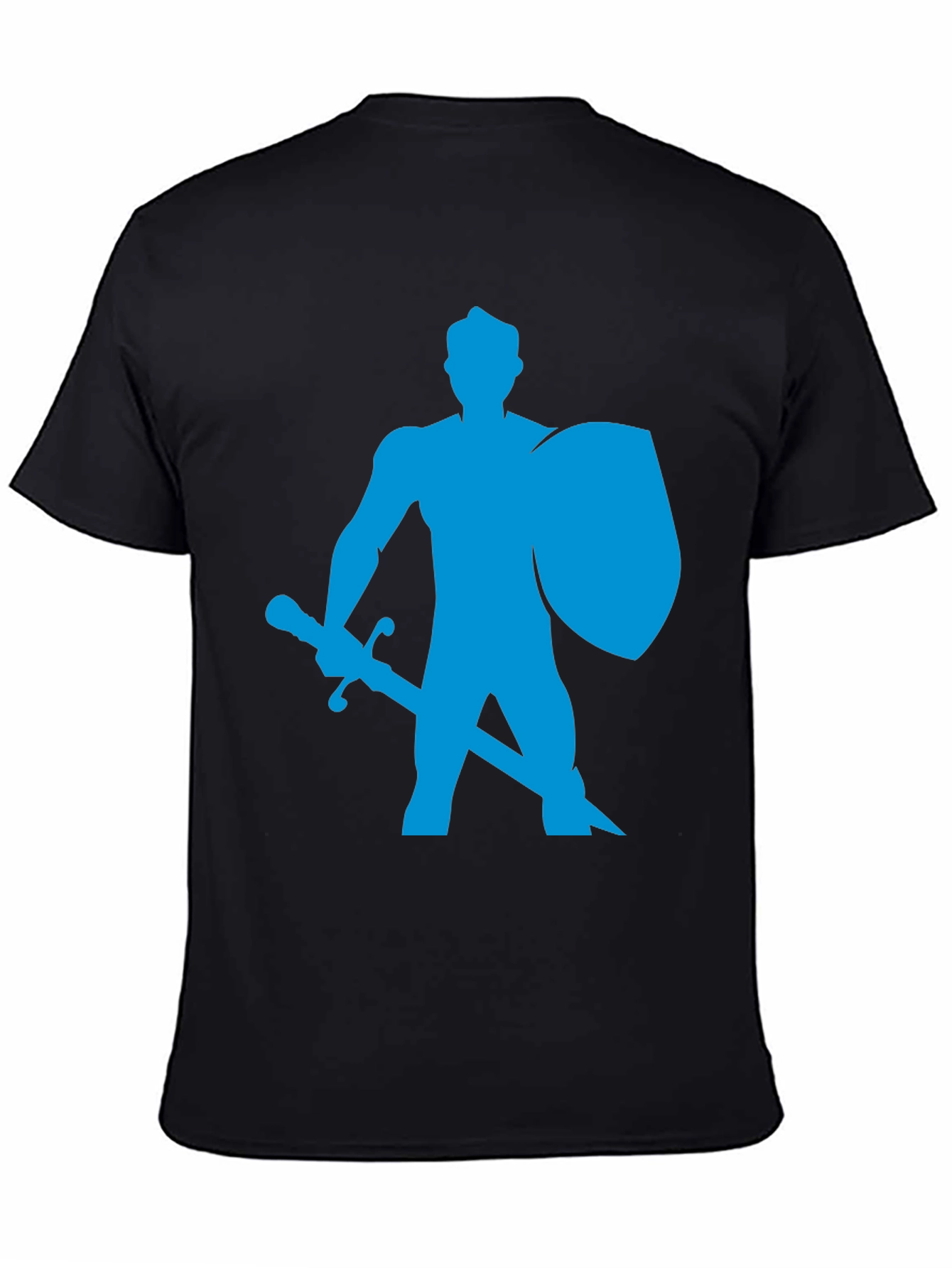 Knight Graphic Tee - Black Cotton T-Shirt