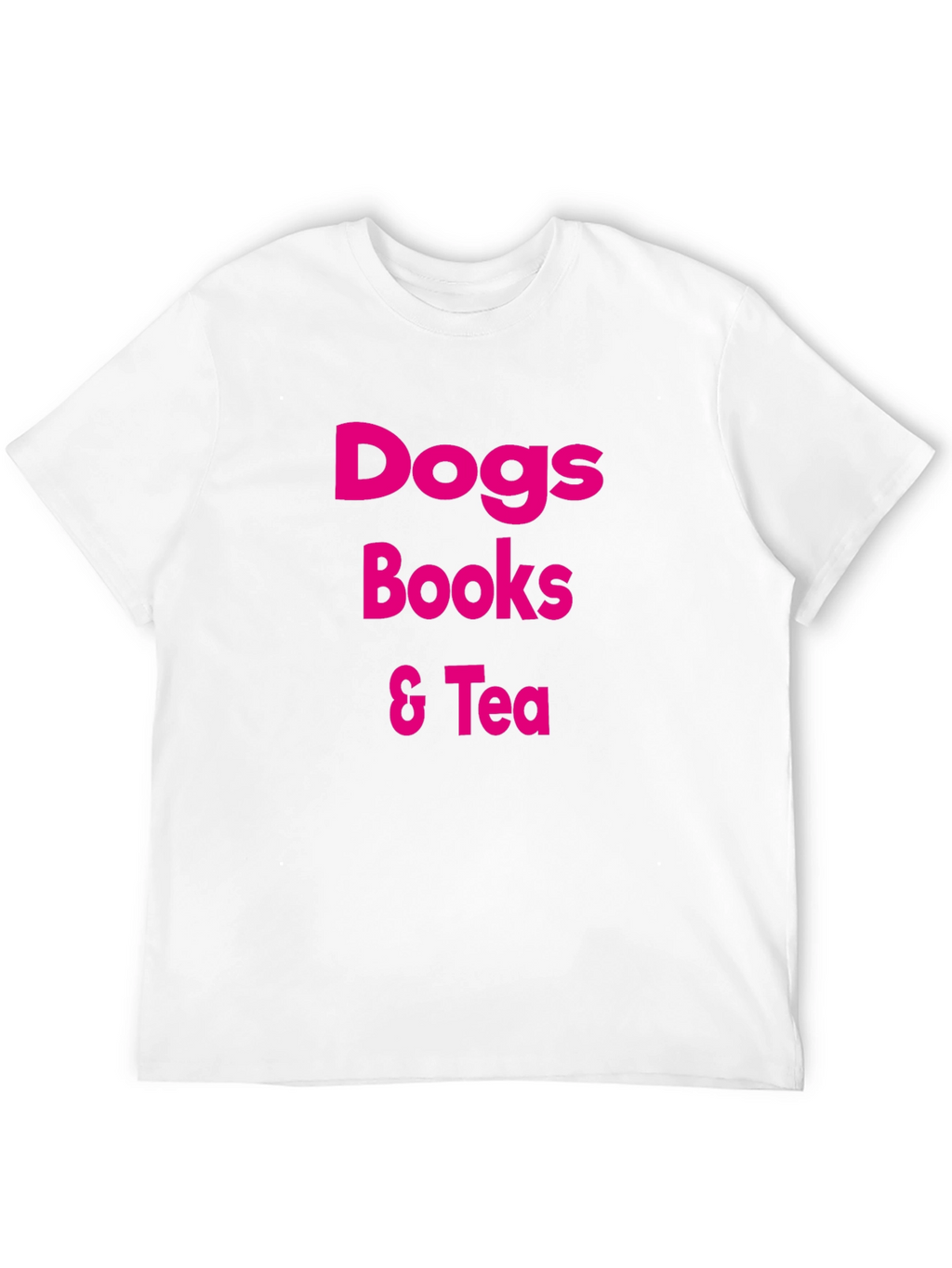 Dogs Books & Tea Graphic T-Shirt