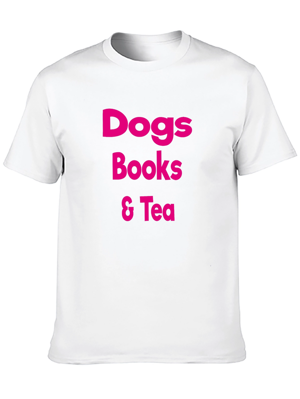 Dogs Books & Tea Graphic T-Shirt