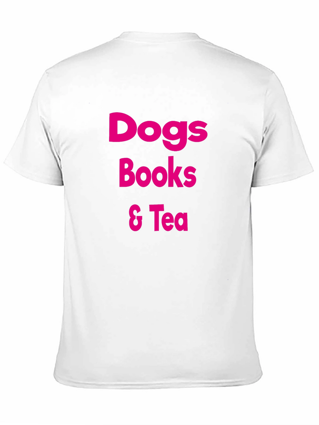 Dogs Books & Tea Graphic T-Shirt