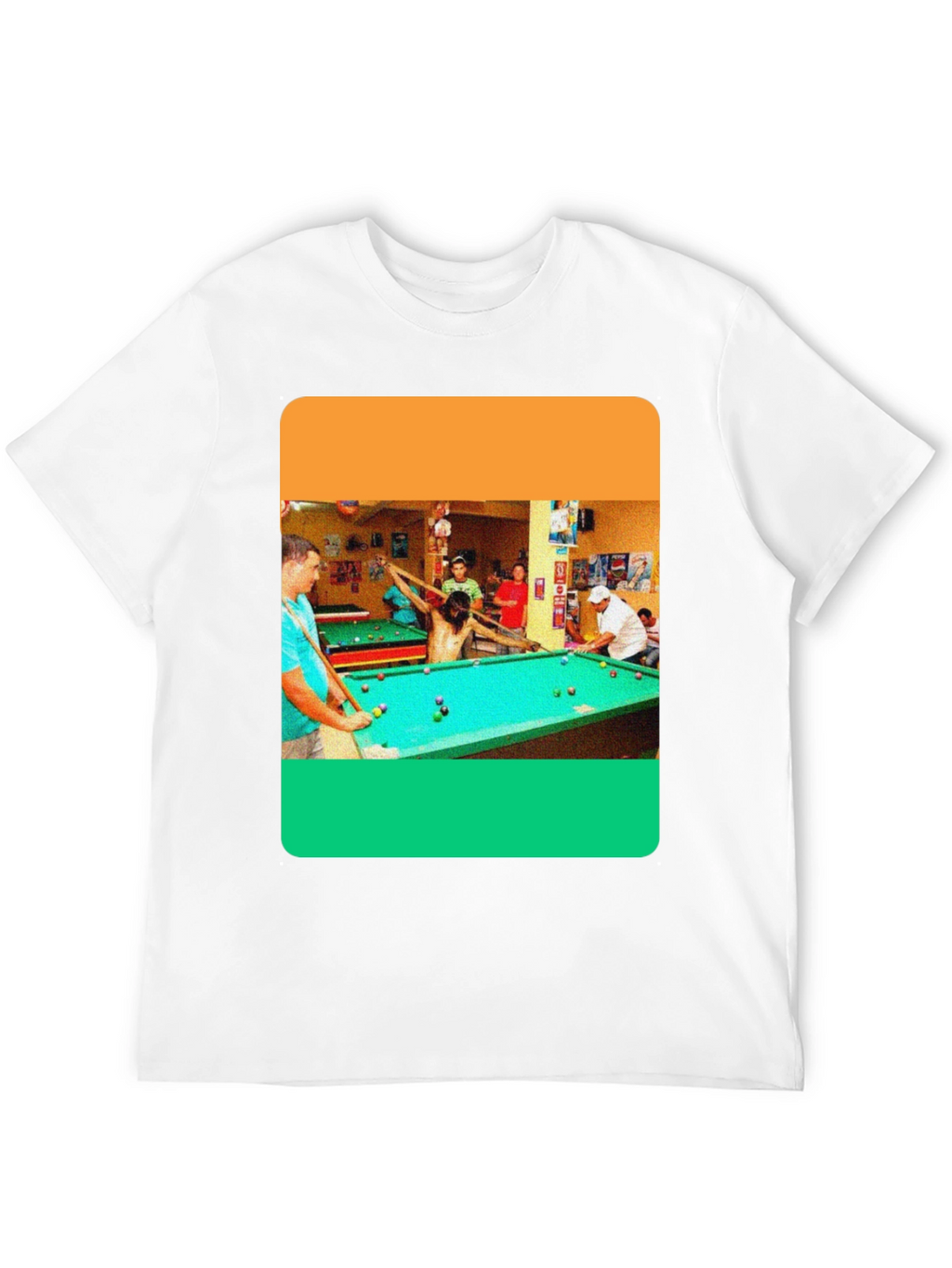 Billiard Jesus Graphic T-Shirt