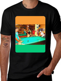 Billiard Jesus Graphic T-Shirt