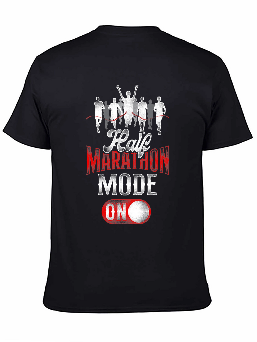 Half Marathon Mode ON T-Shirt - Black