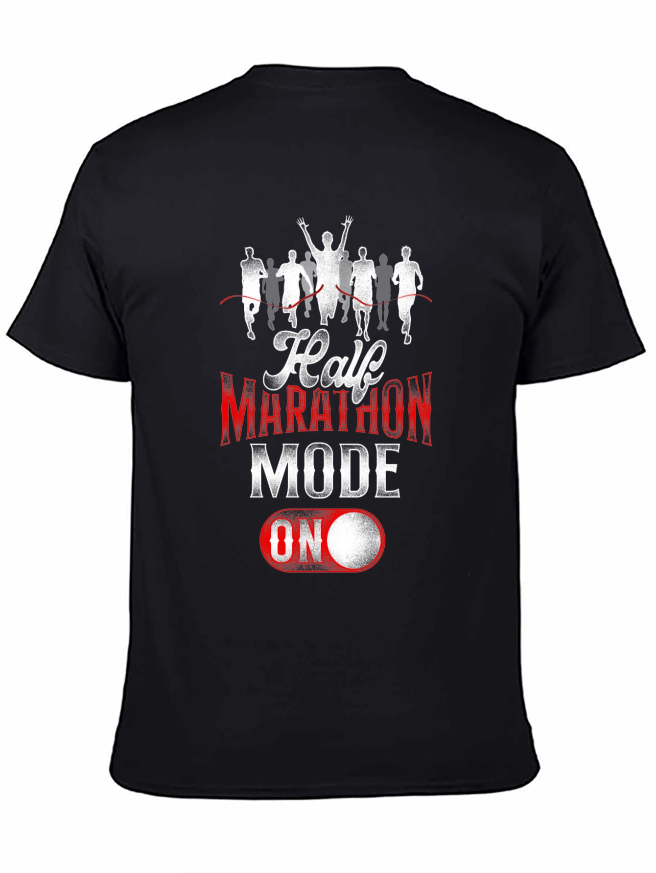 Half Marathon Mode ON T-Shirt - Black