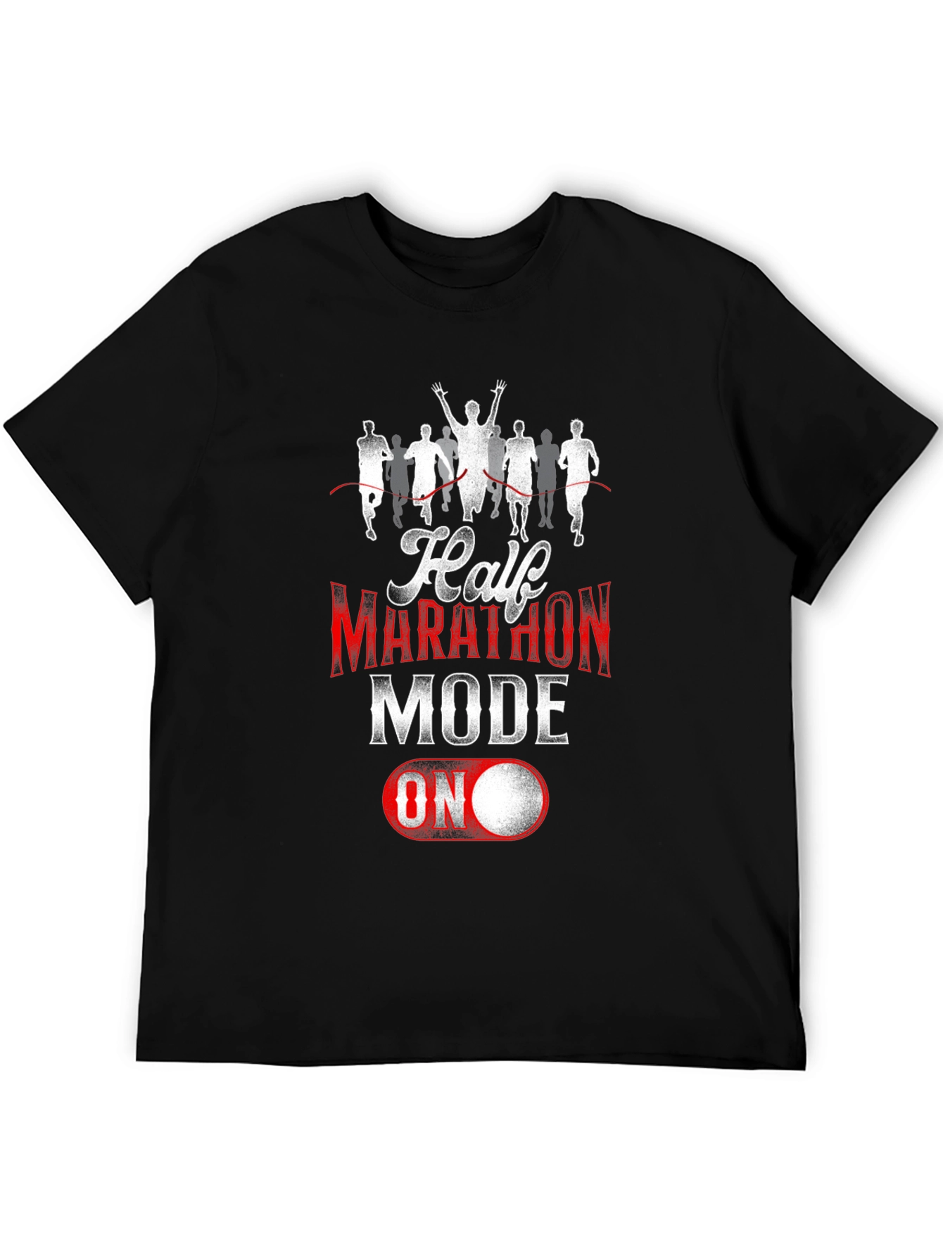 Half Marathon Mode ON T-Shirt - Black