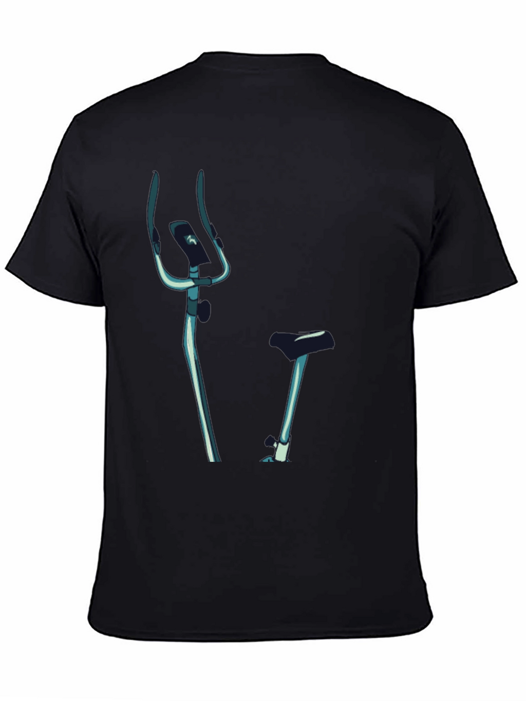 Indoor Bike Graphic Tee - Black Casual T-Shirt