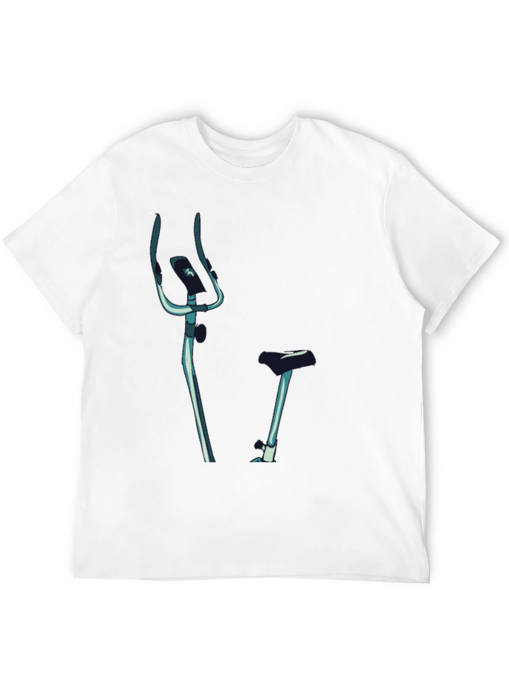 Indoor Bike Graphic Tee - Black Casual T-Shirt
