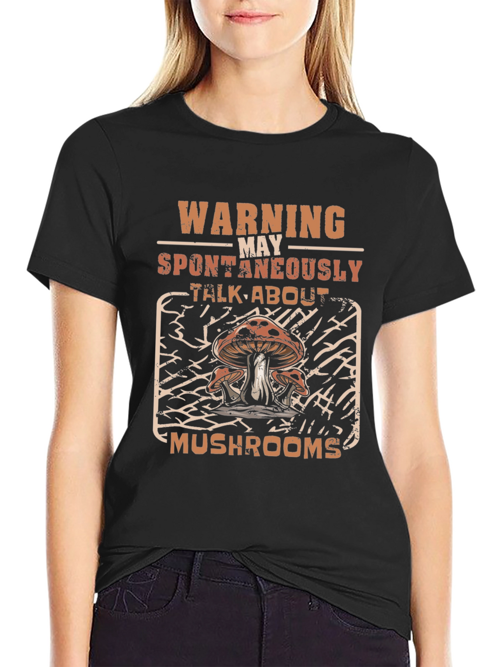Warning May Spontaneously Talk About Mushrooms T-Shirt