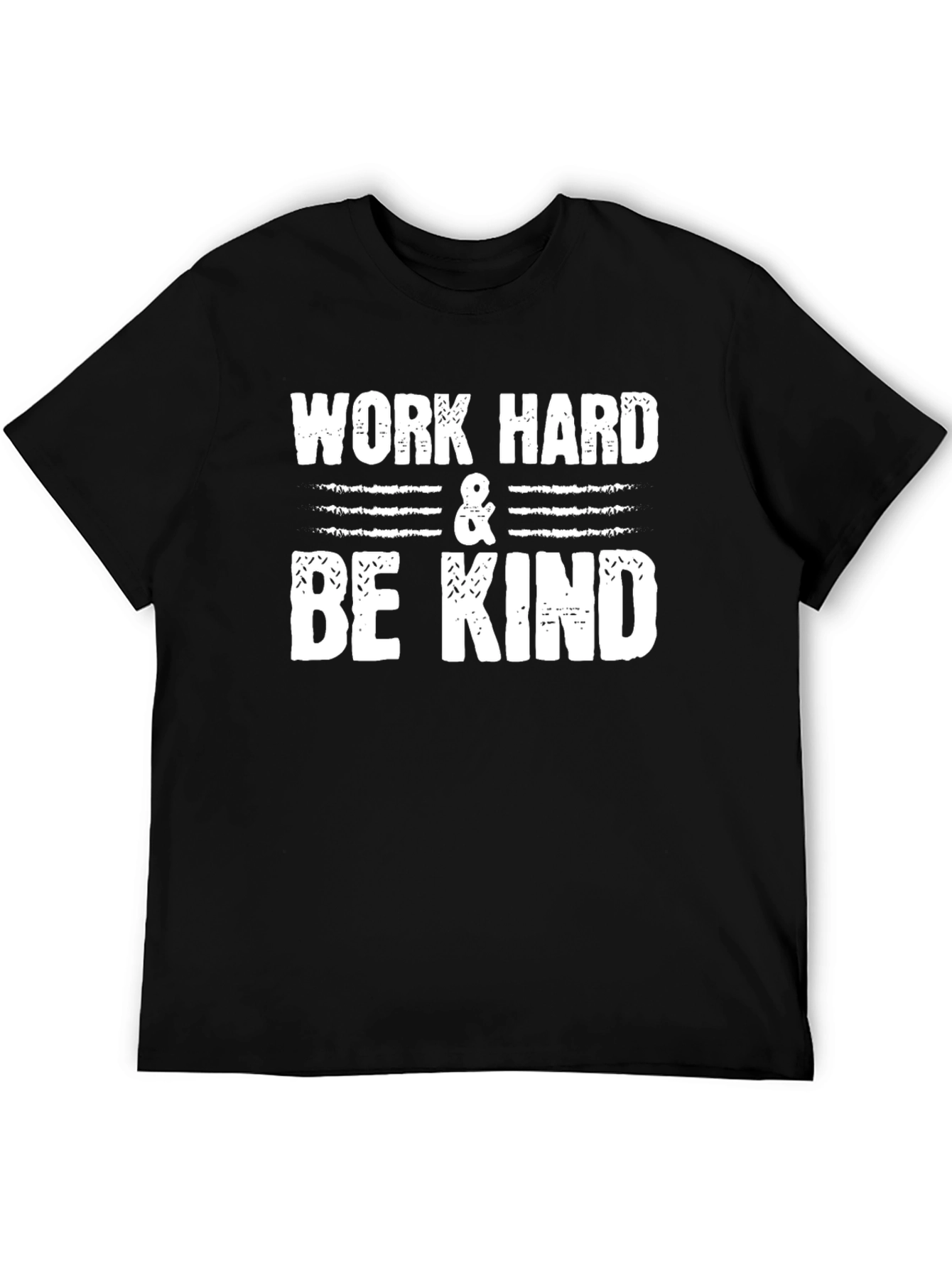 Work Hard & Be Kind Black Graphic Tee