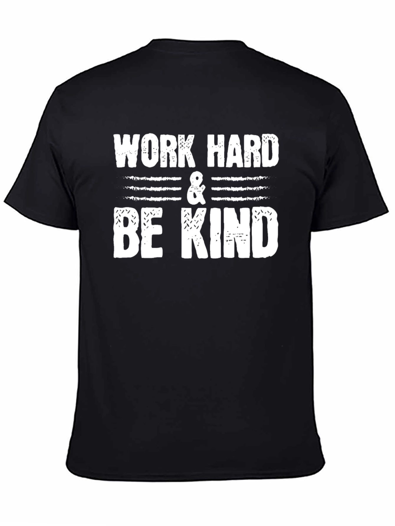 Work Hard & Be Kind Black Graphic Tee