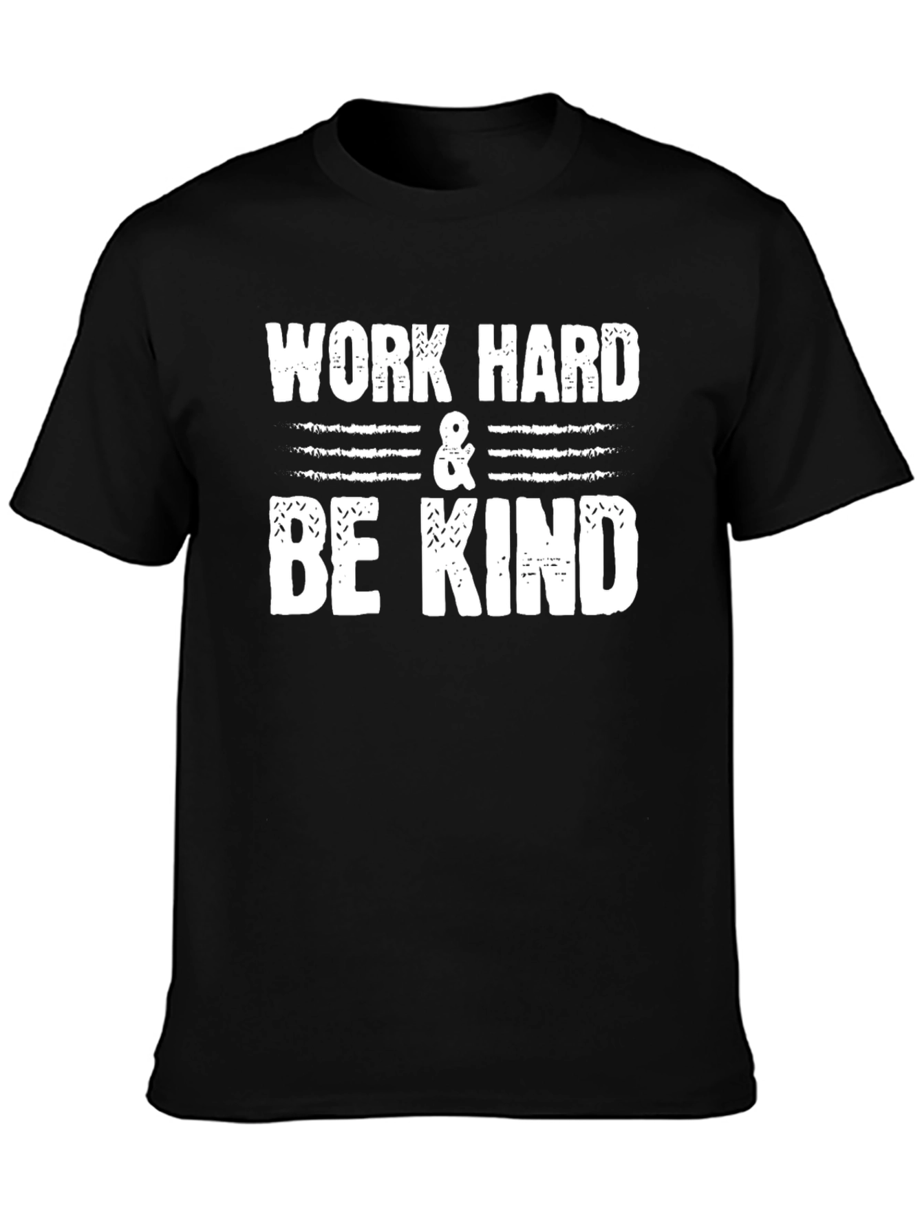 Work Hard & Be Kind Black Graphic Tee