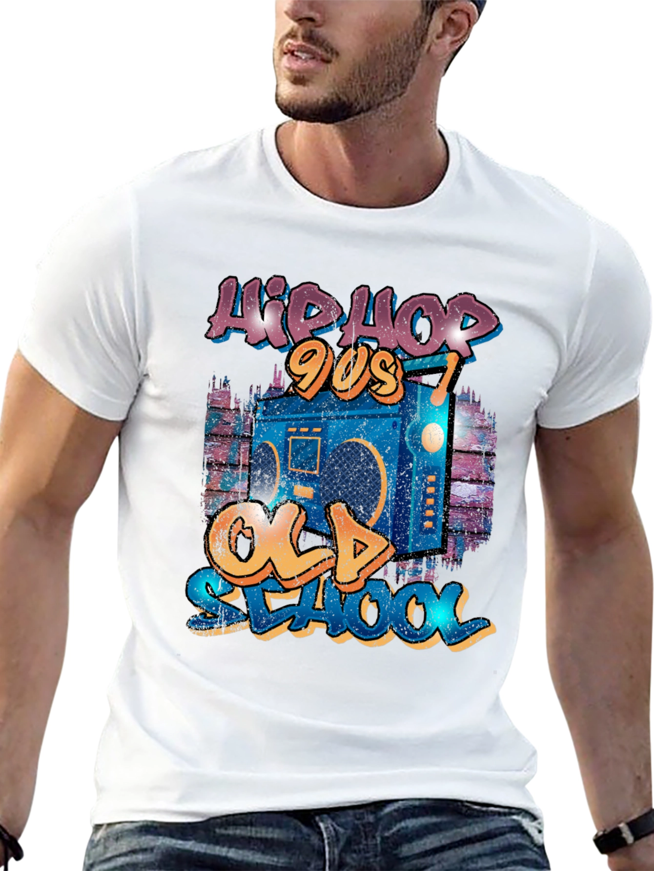 Hip Hop 90s Old School Graphic T-Shirt