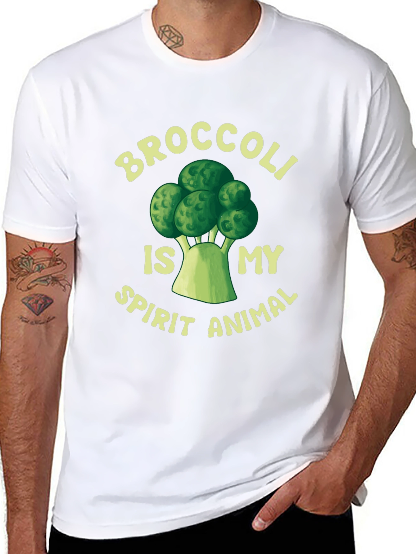 Broccoli is My Spirit Animal - Funny T-Shirt