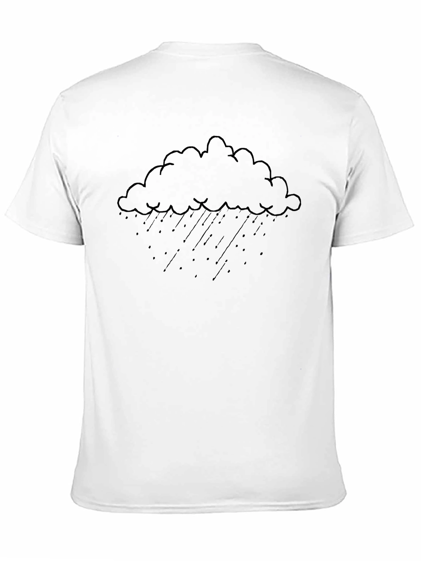Rain Cloud Graphic T-Shirt - Black