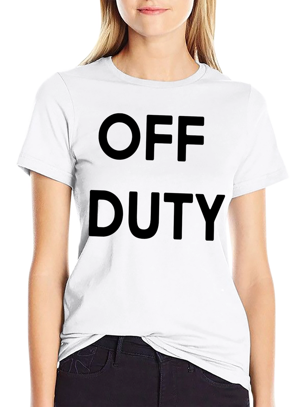 Off Duty Black T-Shirt - Casual Relaxed Fit
