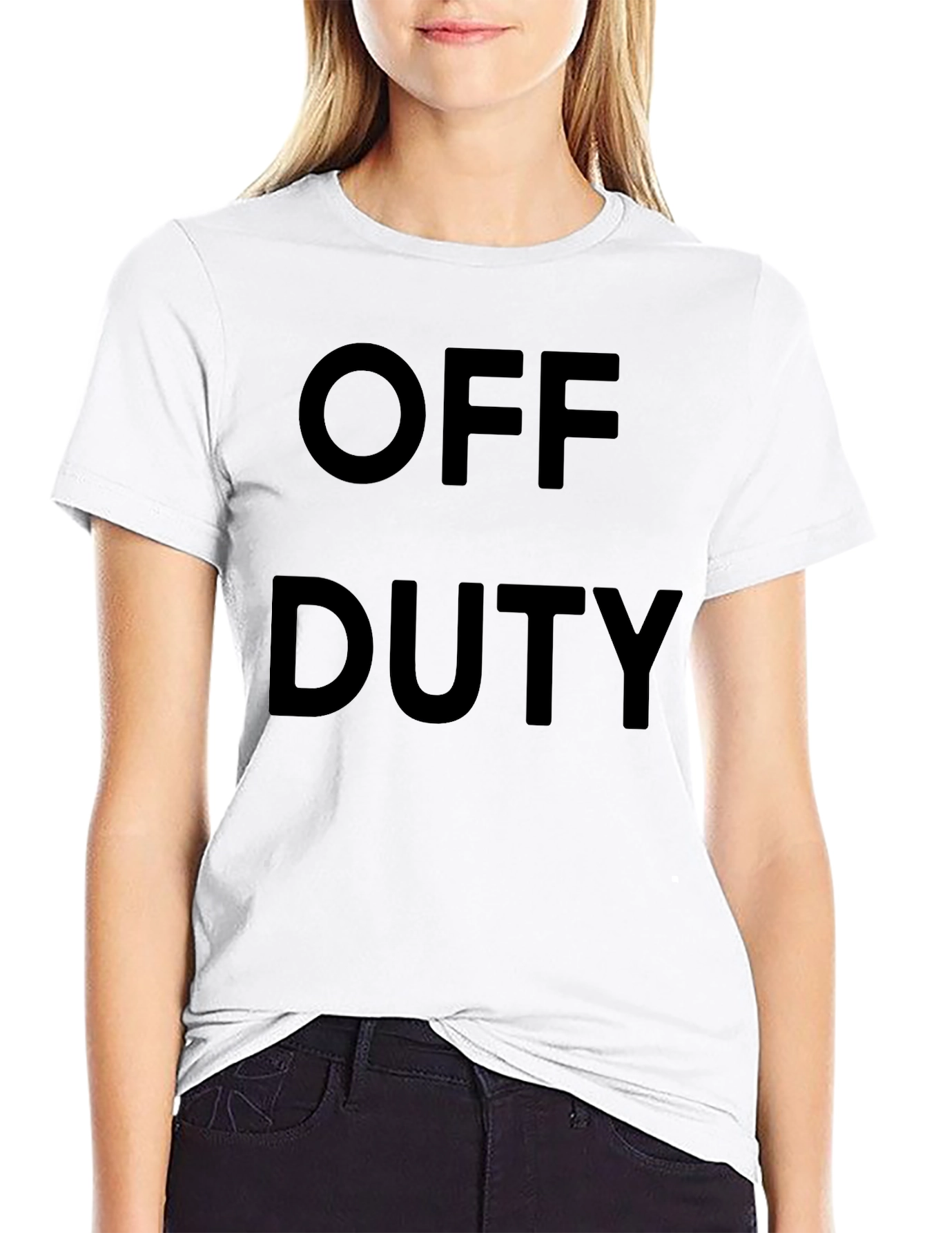 Off Duty Black T-Shirt - Casual Relaxed Fit
