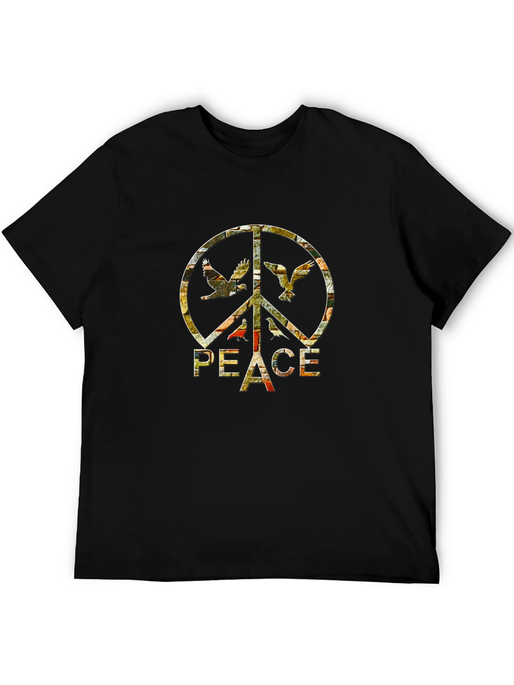 Peace Sign Dove T-Shirt - Retro Graphic Tee