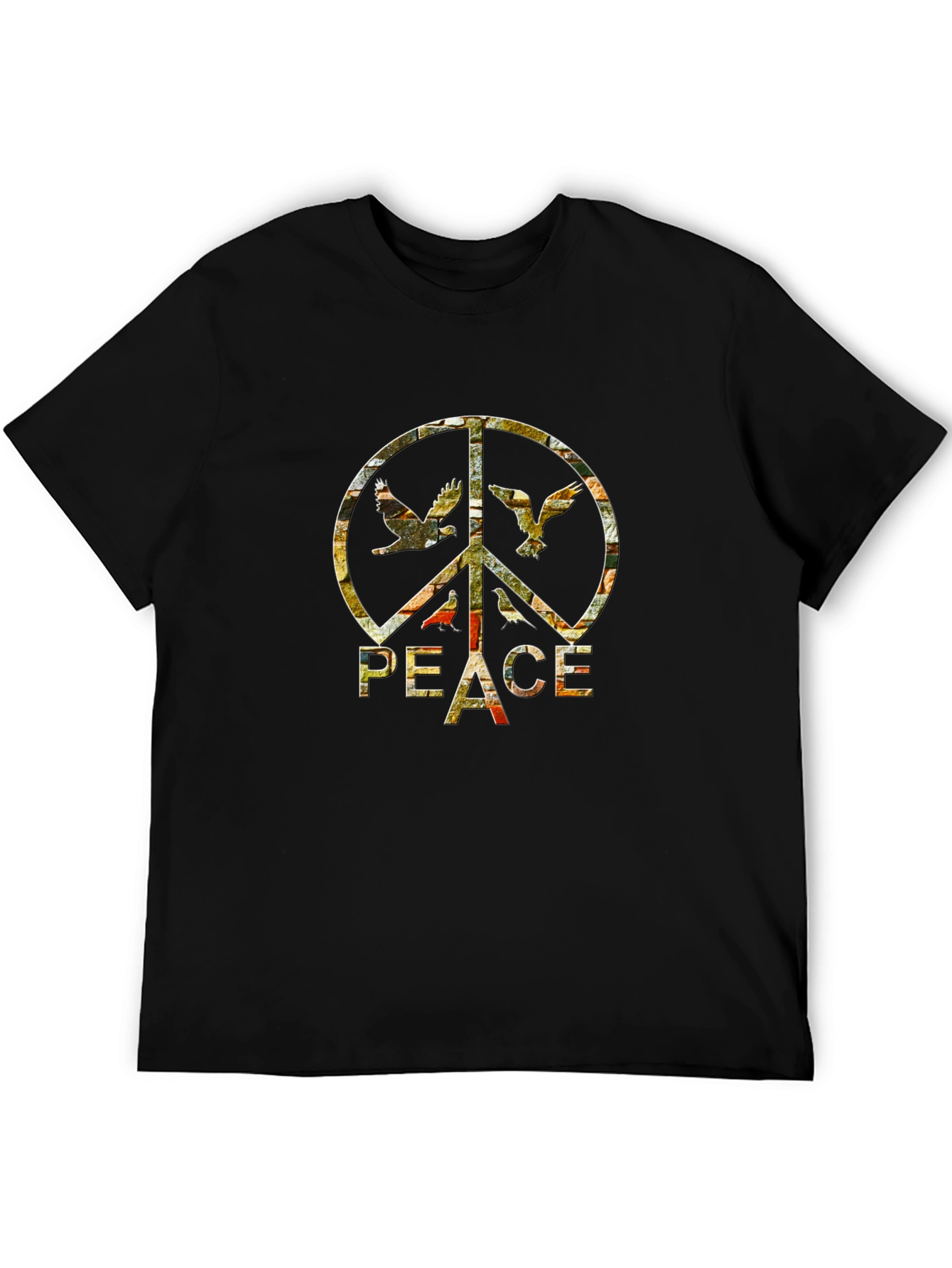 Peace Sign Dove T-Shirt - Retro Graphic Tee