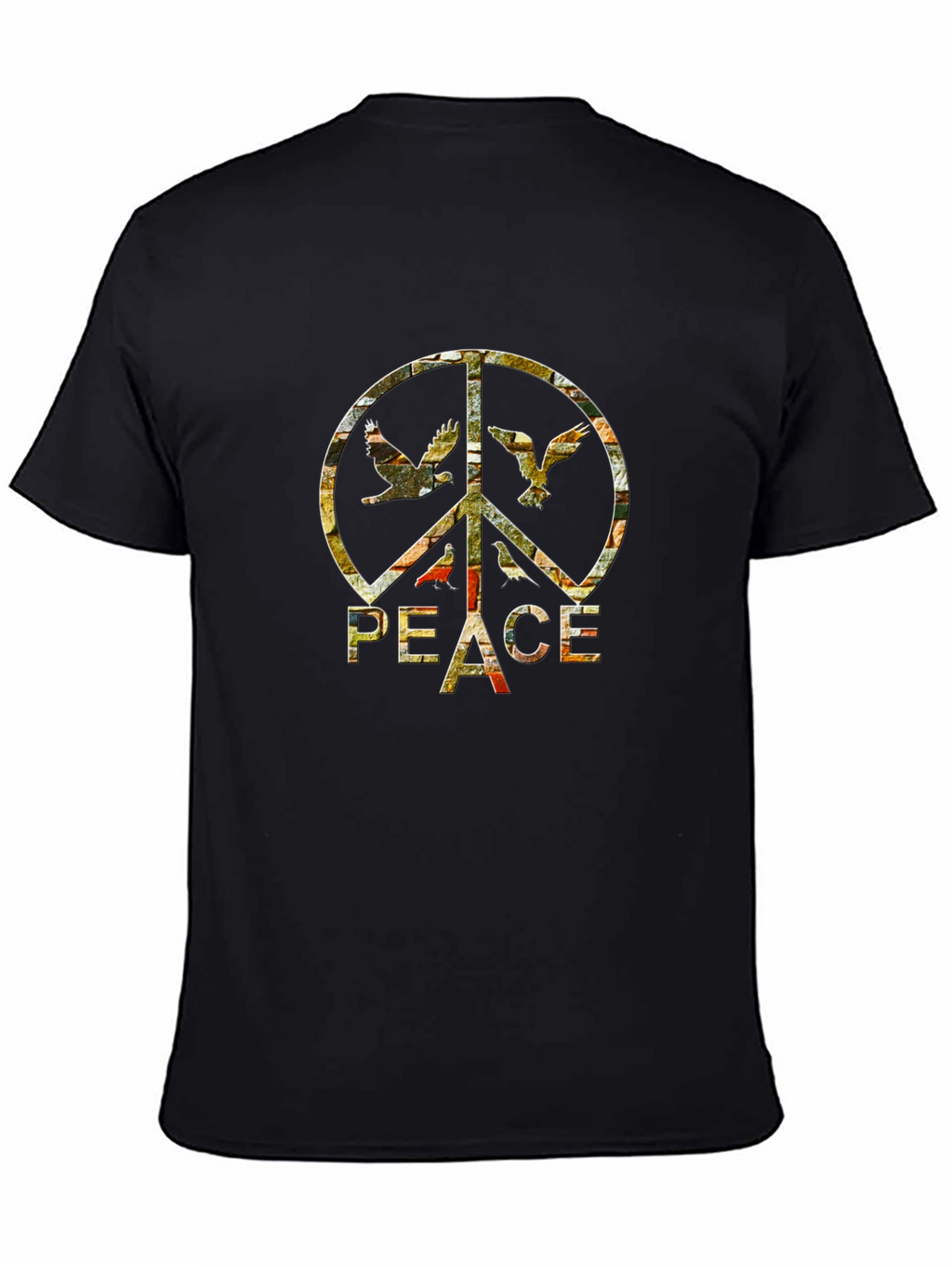 Peace Sign Dove T-Shirt - Retro Graphic Tee
