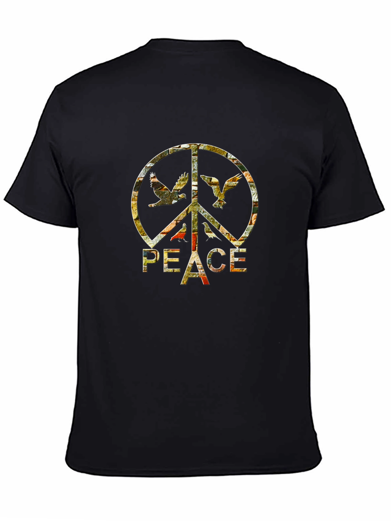 Peace Sign Dove T-Shirt - Retro Graphic Tee
