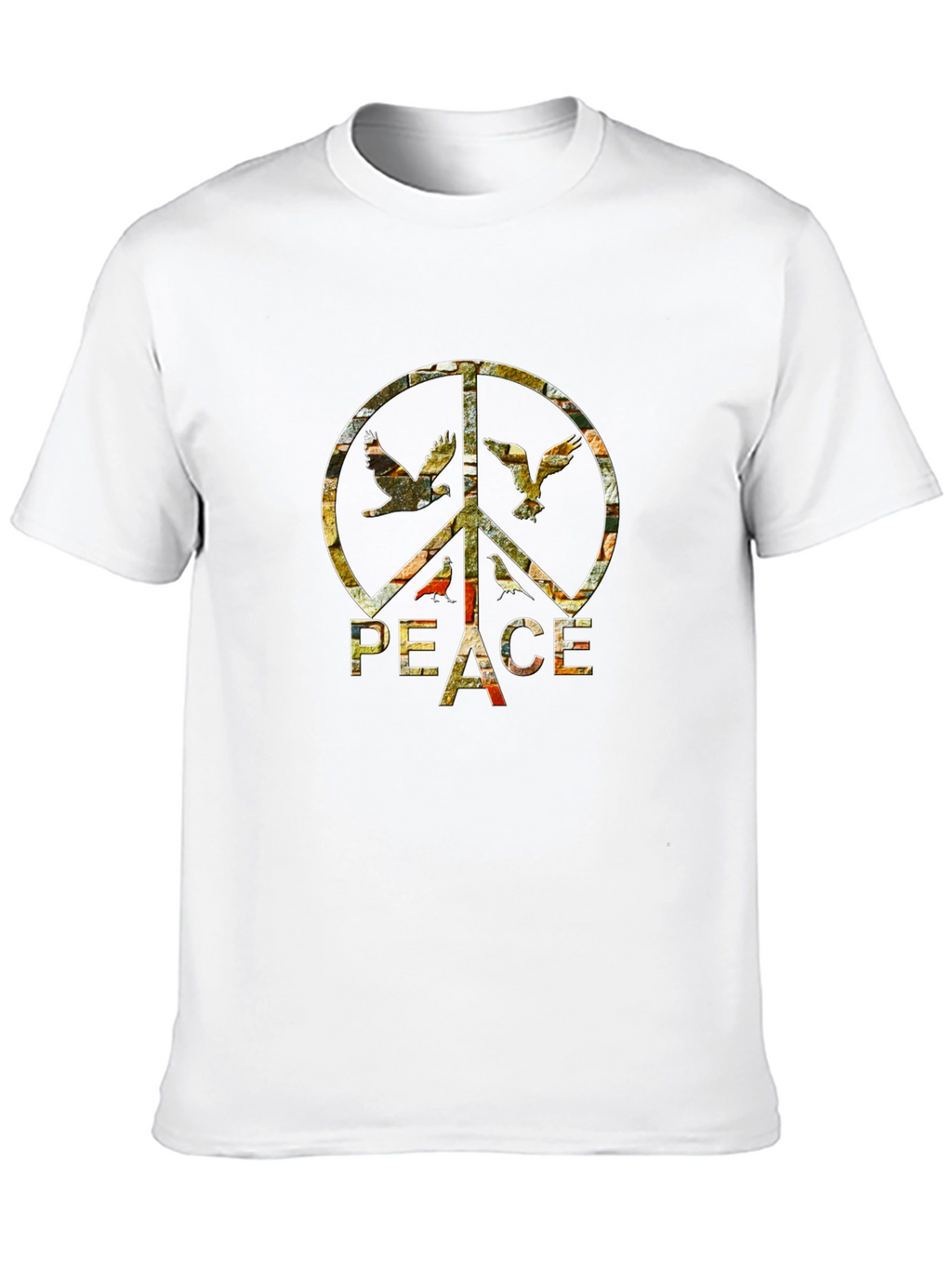 Peace Sign Dove T-Shirt - Retro Graphic Tee