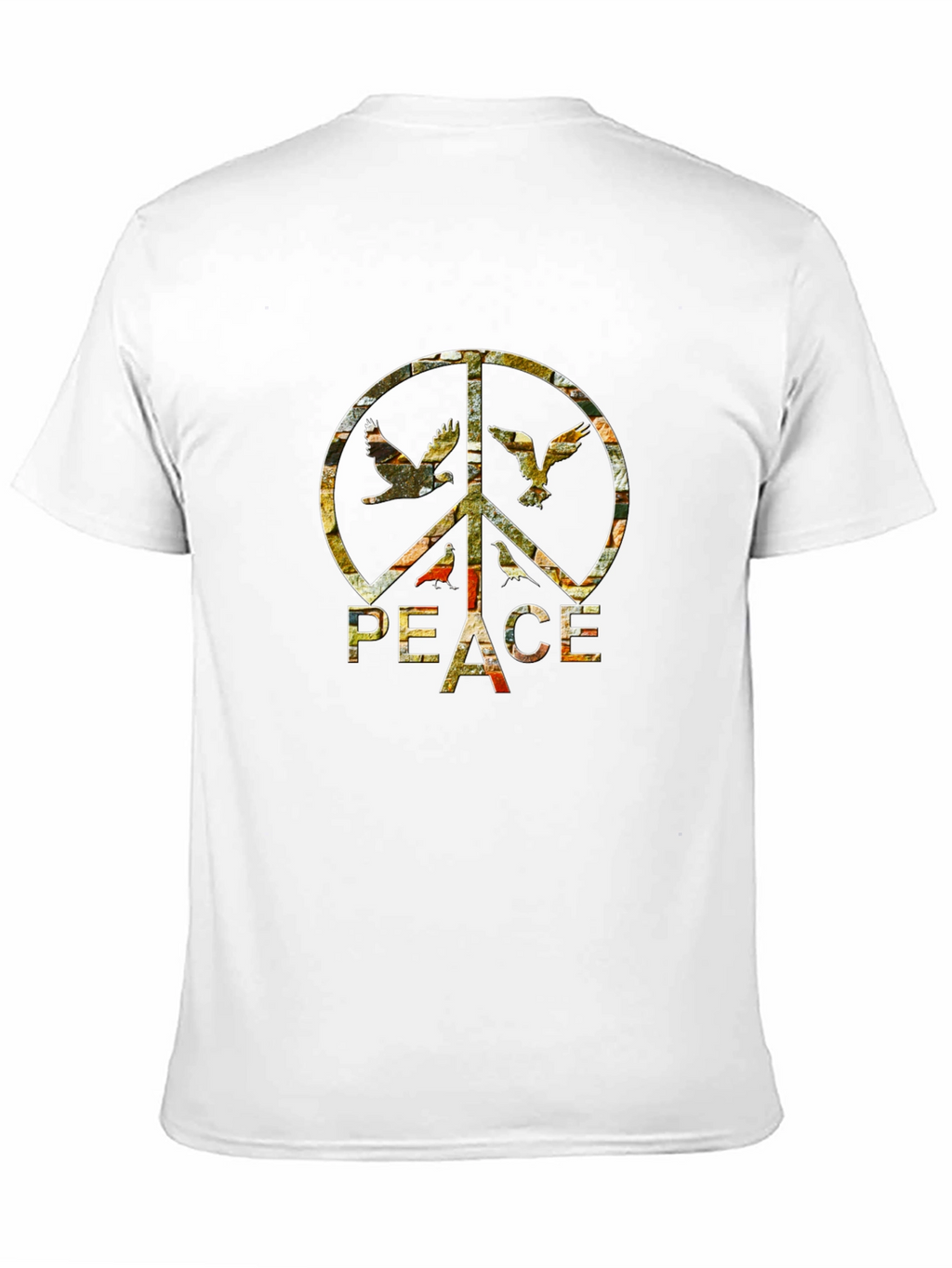 Peace Sign Dove T-Shirt - Retro Graphic Tee