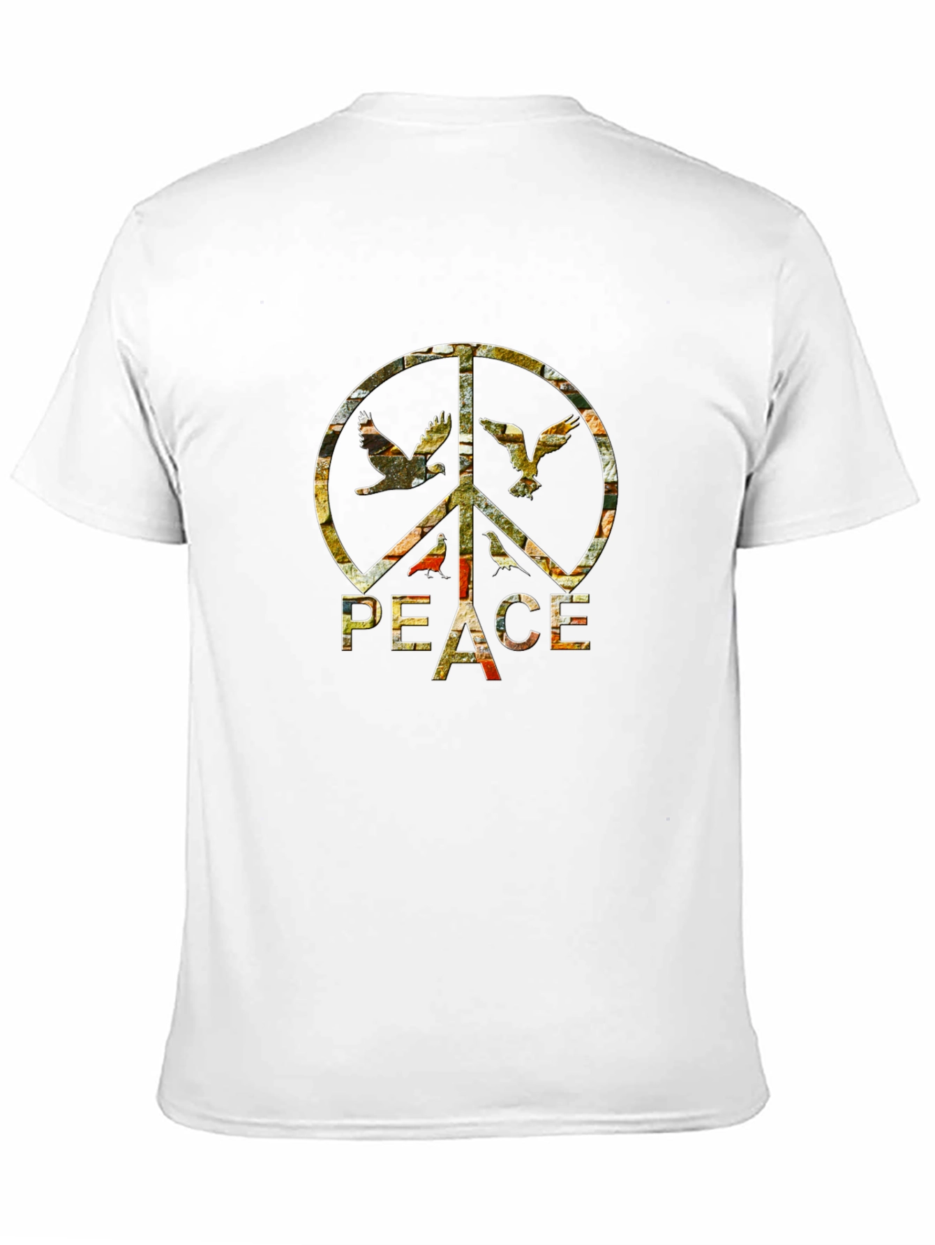 Peace Sign Dove T-Shirt - Retro Graphic Tee