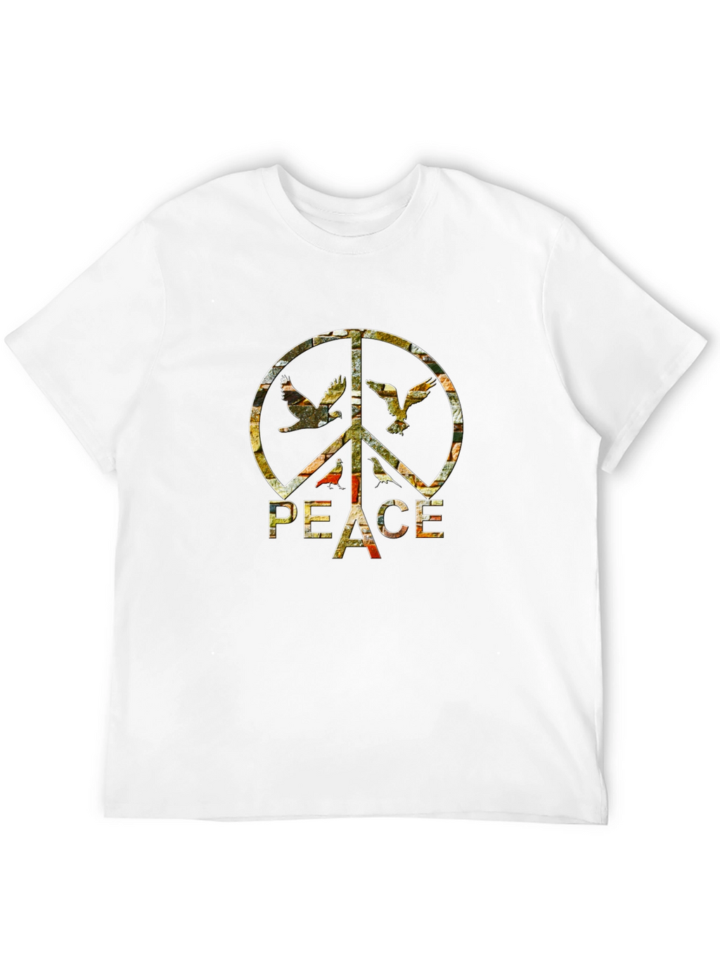Peace Sign Dove T-Shirt - Retro Graphic Tee