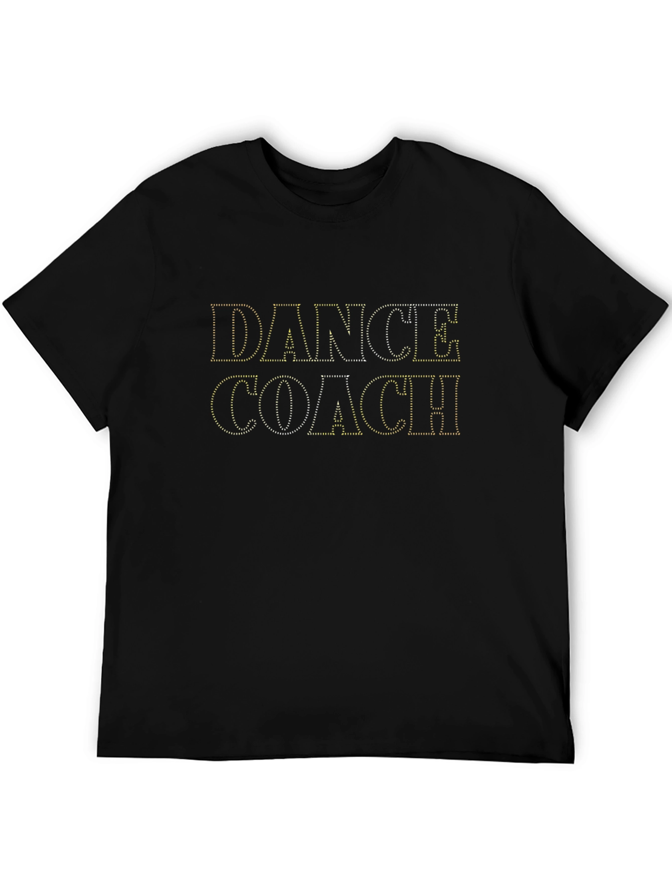 Dance Coach Rhinestone Graphic Tee - Black