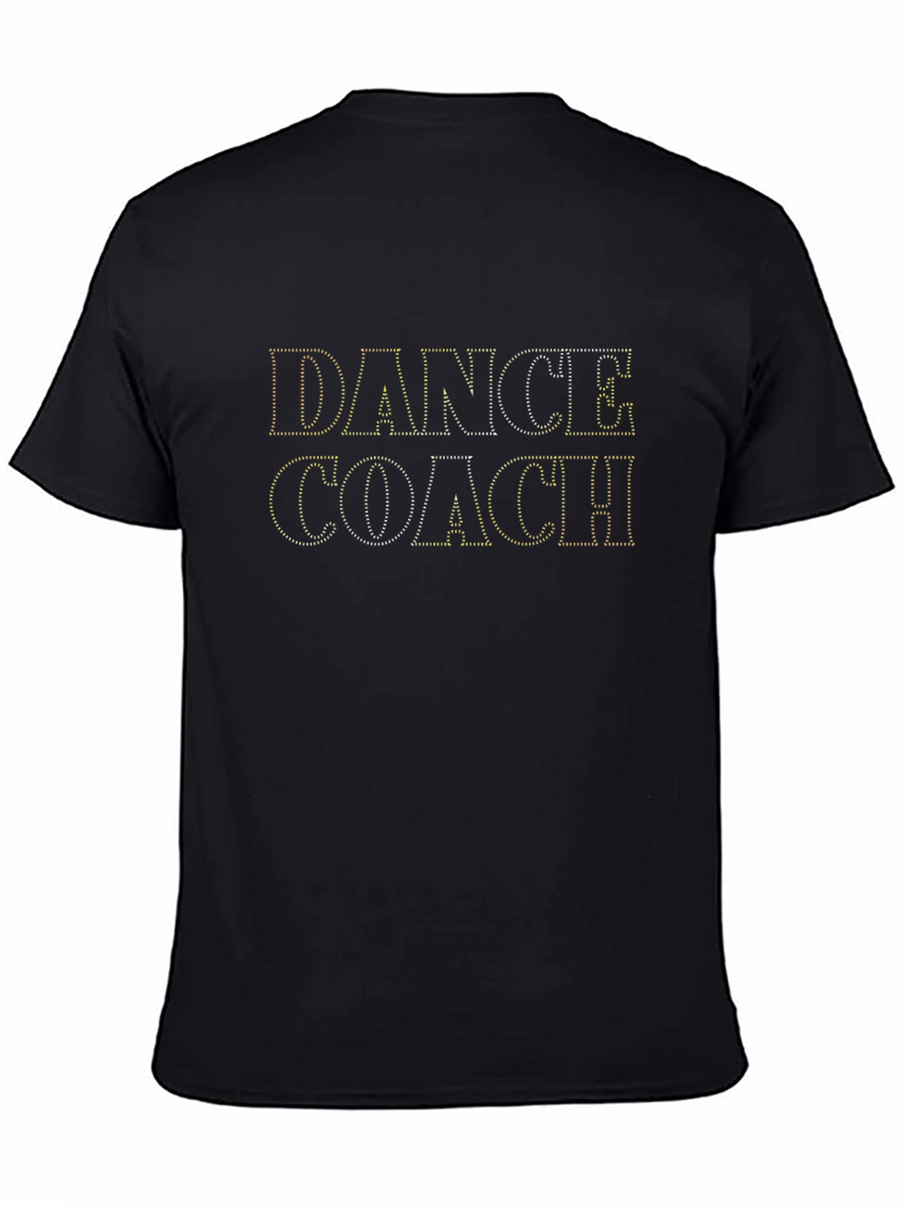 Dance Coach Rhinestone Graphic Tee - Black
