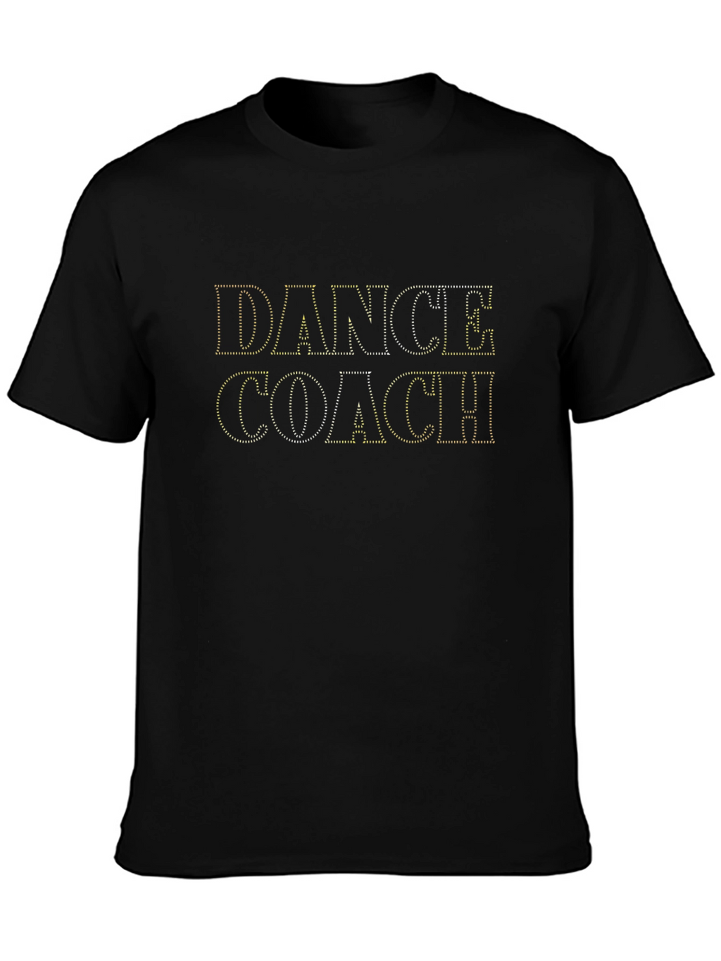 Dance Coach Rhinestone Graphic Tee - Black
